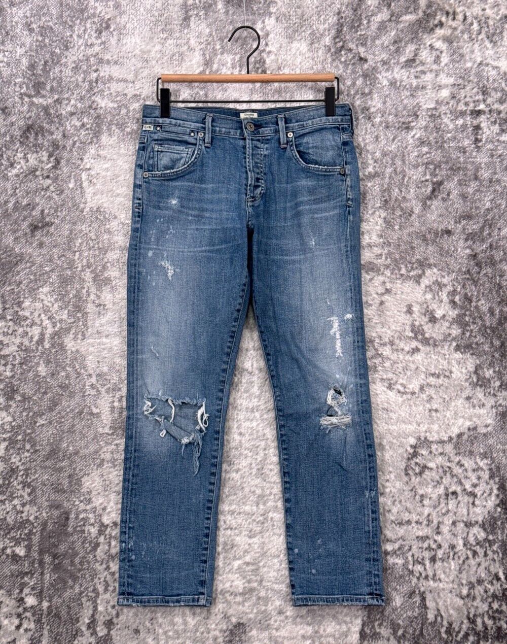 Citizens of Humanity Jeans 25 Womens Emerson Slim Boyfriend Ripped Denim